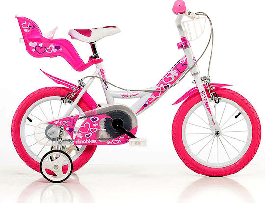 Dino Bikes Little Heart 16" Kinder Fahrrad BMX Rosa