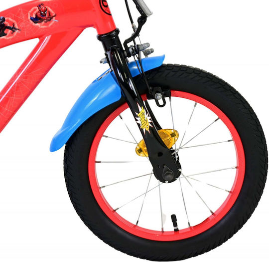 Volare Spiderman 14" Kinder Fahrrad BMX Rot
