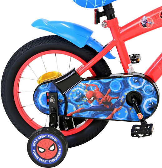 Volare Spiderman 14" Kinder Fahrrad BMX Rot