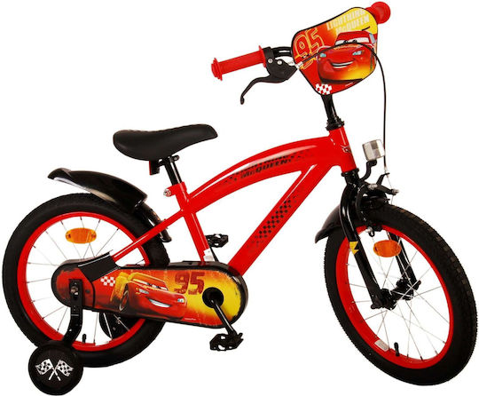 Disney Cars 16" Детски Велосипед BMX Червен