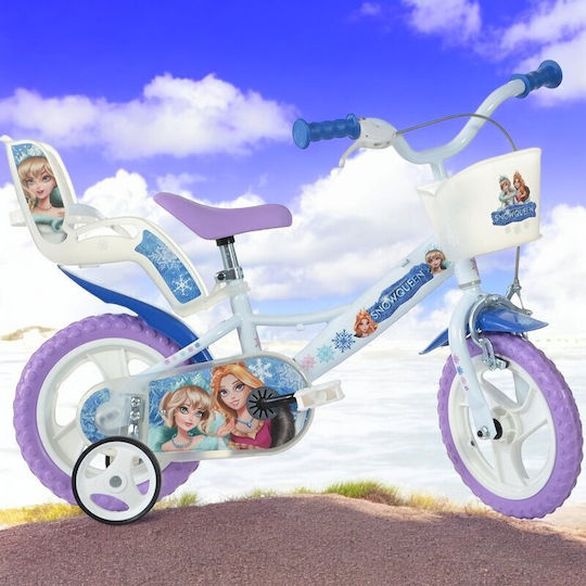 Dino Bikes Queen 12" Παιδικό Ποδήλατo Πόλης Μωβ