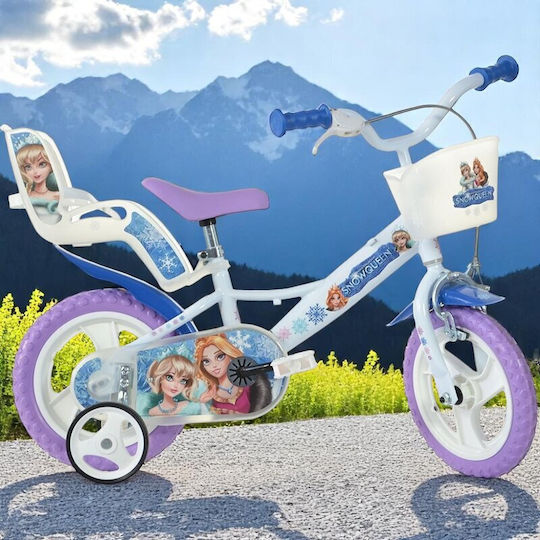 Dino Bikes Queen 12" Παιδικό Ποδήλατo Πόλης Μωβ