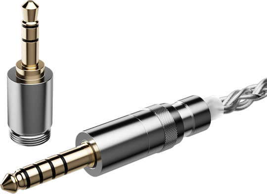 Fiio Ls-rc 2026 – Кабел за ъпгрейд на слушалки 0.78mm 2-pin сменяеми жакове 3.5mm + 4.4mm