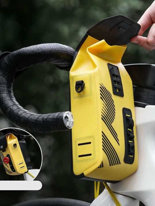 Rockbros Tăsănică de Ghidon pentru Bicicletă 1.3l Galben