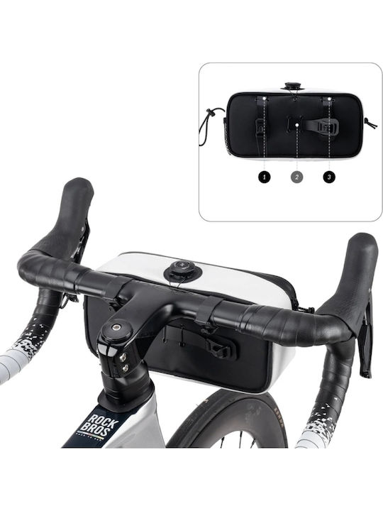 Rockbros Road To Sky Handlebar Bag Bicycle Bag 1.9L White