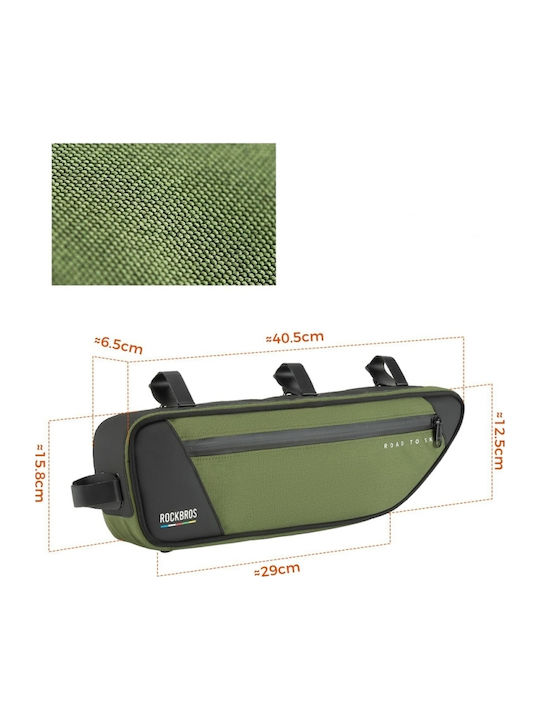 Rockbros Road To Sky Frame Bag Bicycle Bag 2L Green