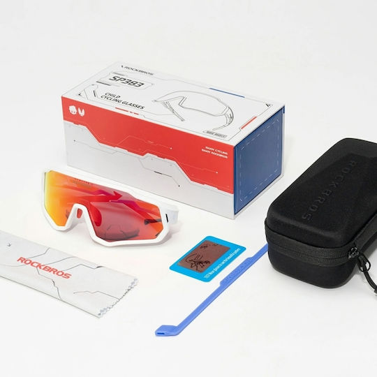 Rockbros Γυαλιά Ποδηλασίας με Λευκό Σκελετό και Polarized Φακούς