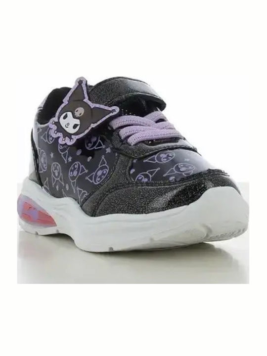 Hello Kitty Kuromi Παιδικά Sneakers με Φωτάκια Μαύρα