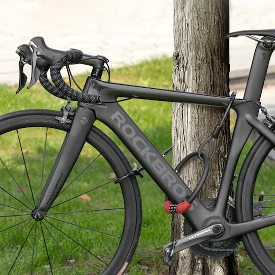 Rockbros Fahrradschloss Kabelschloss mit Kombination Grau