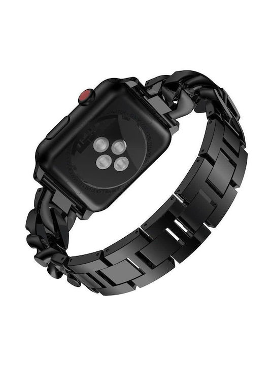 Λουράκι Orso Elegant Diamonds Bracelet Black Apple Watch 44 45 46 49mm