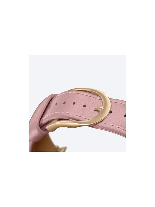 Amazingthing Class Band Кожена Каишка Apple Watch 45 46 49 Mm Розова