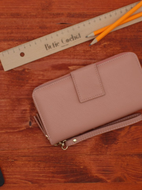 Large Women's Pink Card Wallet