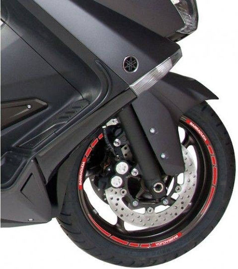 Barracuda Αυτοκόλλητη Ταινία Ζάντας Kit Wheel Stripes R Black / White Μαύρο