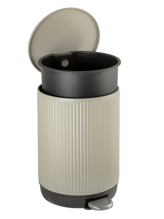 AWD Interior Inox Bathroom Bin Soft Close 5lt Beige
