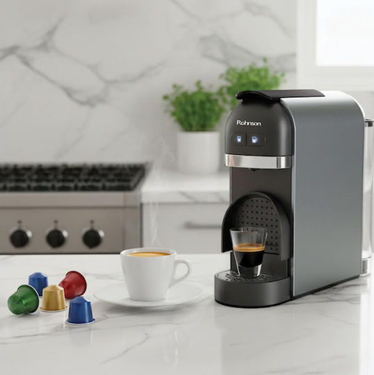 Rohnson Кафемашина за капсули Nespresso с налягане 20bar кафява
