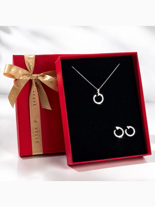 Velve Velve Schmuckset mit Ohrringen & Anhängern aus Silber