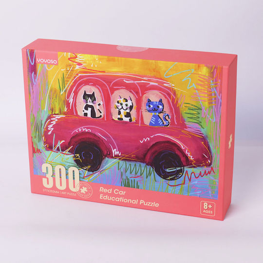 Kinderpuzzle Rotes Auto 300 Teile