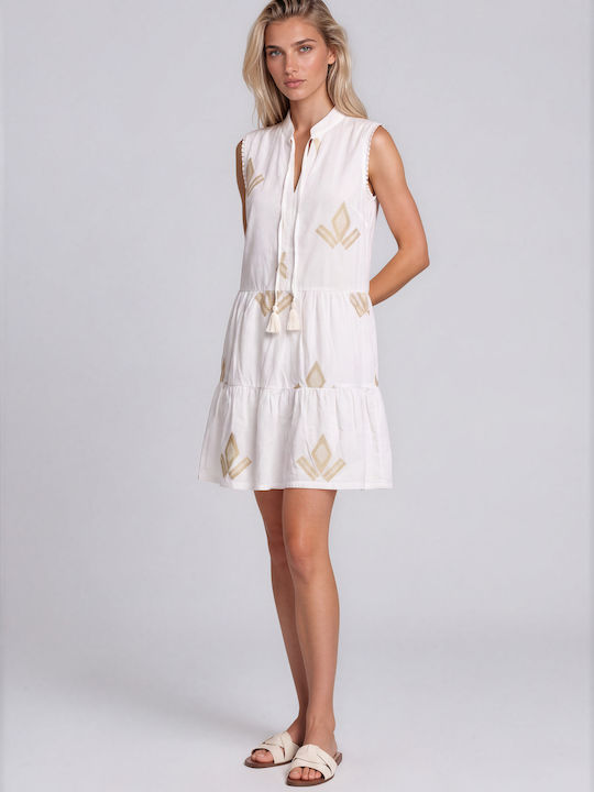 Pink Label Women's Beachwear Dress White