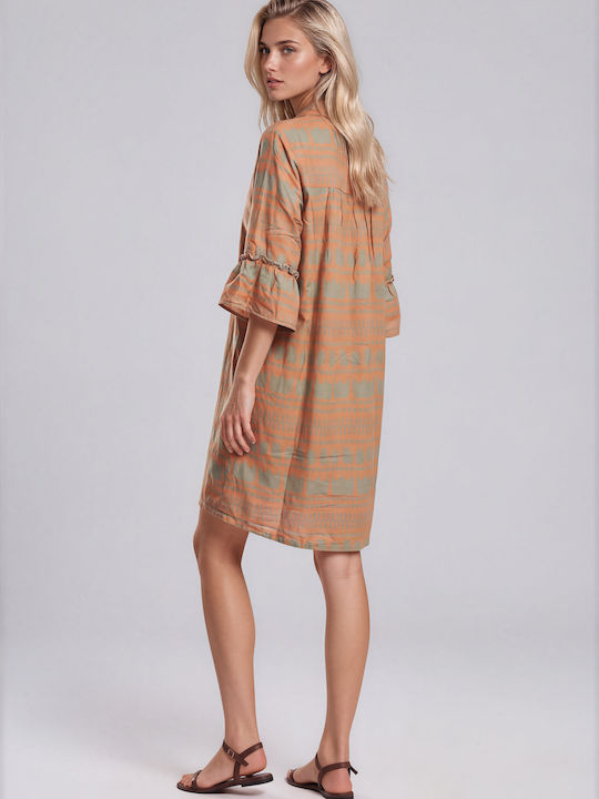 Pink Label Women's Mini Caftan Beachwear Orange