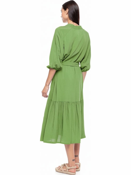 Pink Label Feminin Lung Rochie de Plajă Aspen Green