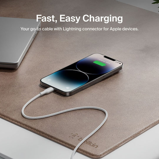 Belkin Boostcharge USB-C la Lightning Cablu 2m CAA022HQ2MWH