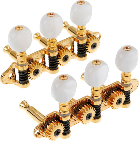 Grover Ma200 Ss 3+3 Aur Alb Perlat Butoane