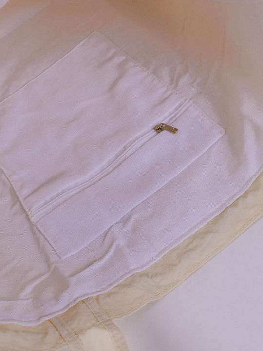 Geantă De Plajă Din Material Textil Albă