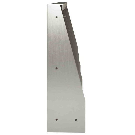 Support Wall 4 Pieces 40 X 12 X 40 Cm Made Of Stainless Steel Silver 3449062 Silver