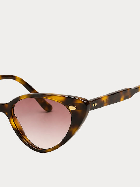 Cutler And Gross Ochelari De Soare Pentru Femei Cu Ramă Maro Din Plastic Cutler And Gross Ochelari De Soare Pentru Femei Cu Ramă Maro Din Plastic