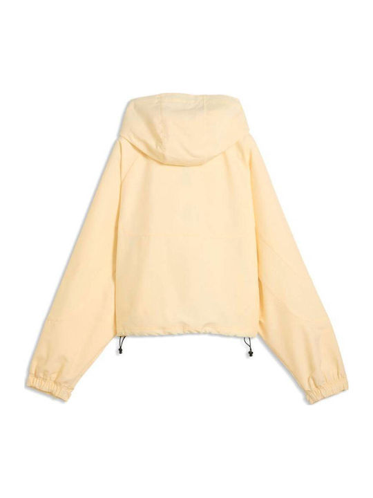 Woven Women's Sports Jacket Buttercream