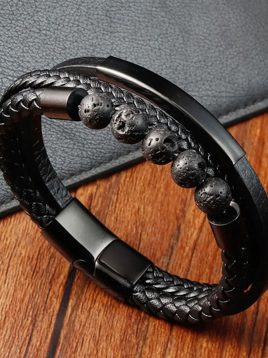 Legend Accessories Ανδρικό Βραχιόλι από Δέρμα