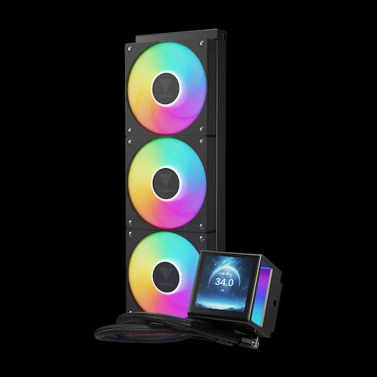 Gamdias Chione P5-360 AIO CPU Liquid Cooling with 3 120mm Fans and ARGB Lighting