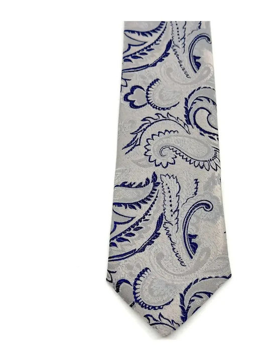 Legend Accessories Legend Accessories Herren Krawatten Set mit Mustern in Silber Farbe