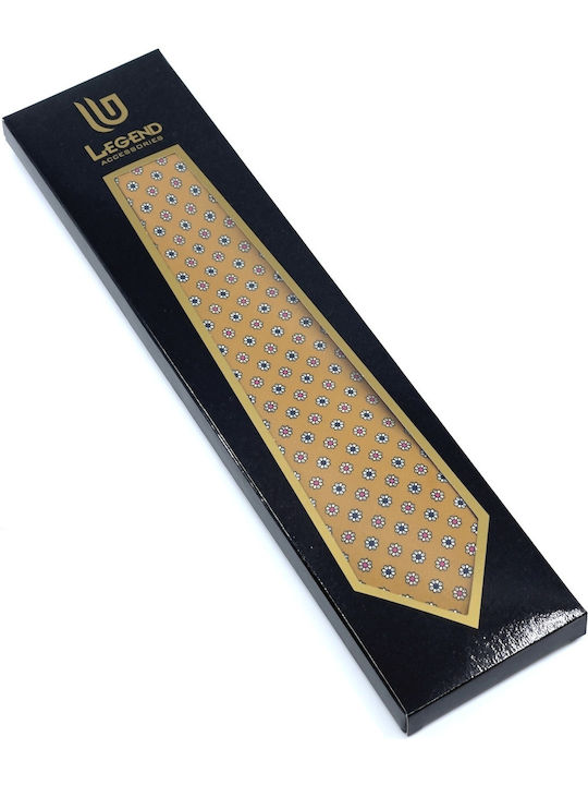 Legend Accessories Cravată Bărbați Tipărită În Culoare Auriu