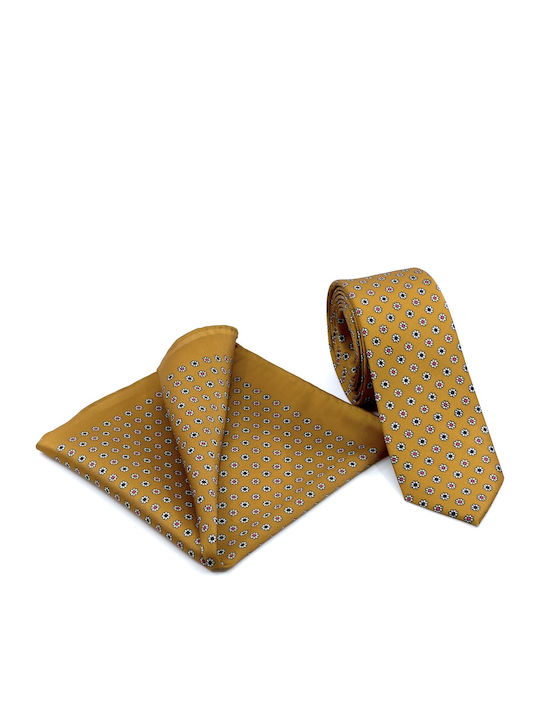 Legend Accessories Cravată Bărbați Tipărită În Culoare Auriu