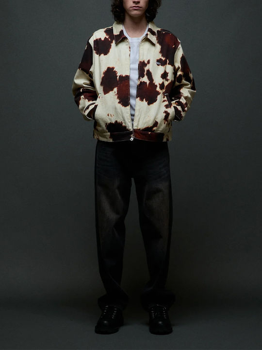 Denim Jacke Cow Print