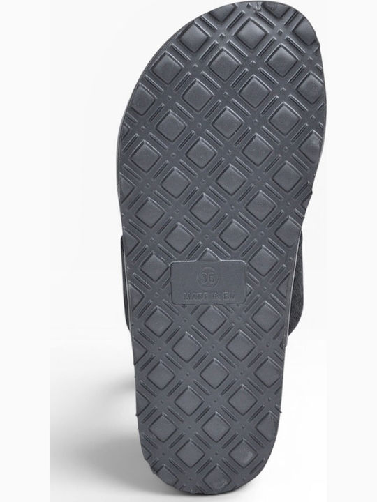 Damen Flache Sandalen Schwarz