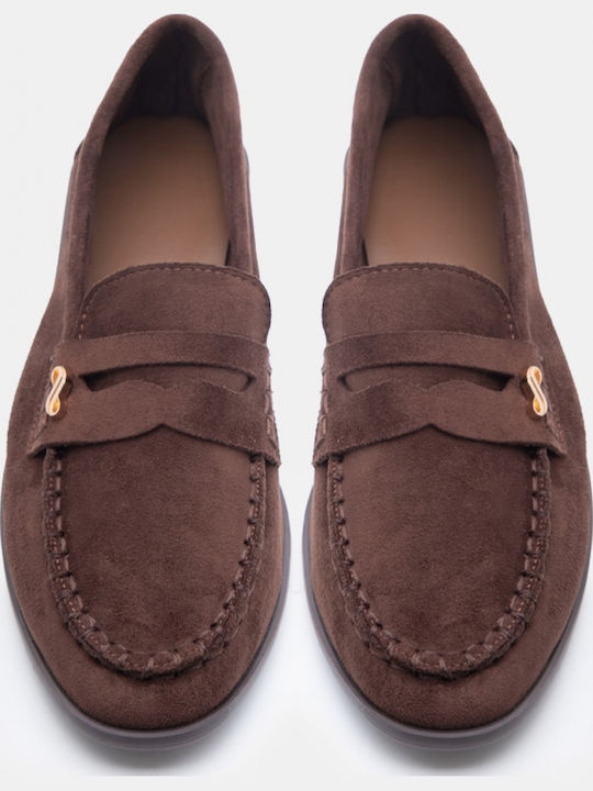 Women's Moccasins In Brown Colour