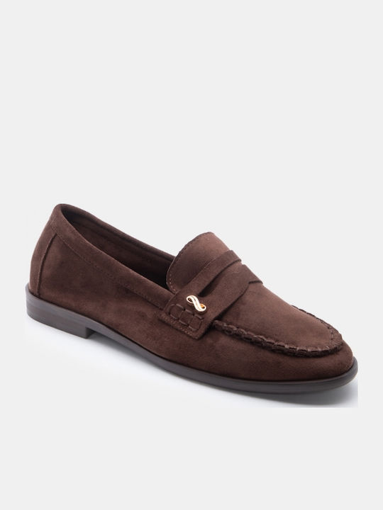 Women's Moccasins In Brown Colour