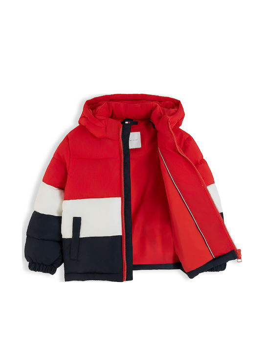 Kids Quilted Jacket Short Red Glare