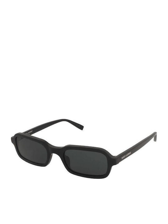 Ysl Unisex Ochelari De Soare Cu Ramă Din Plastic Neagră Și Lentile Negre
