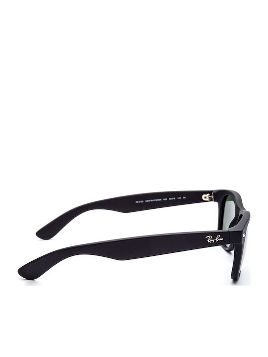 Ray Ban New Wayfarer Classic Унисекс Слънчеви Очила с Пластмасова Рамка Matte Rubber Черен/G-15 Зелен