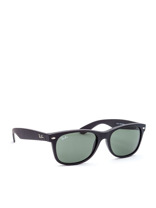 Ray Ban New Wayfarer Classic Унисекс Слънчеви Очила с Пластмасова Рамка Matte Rubber Черен/G-15 Зелен