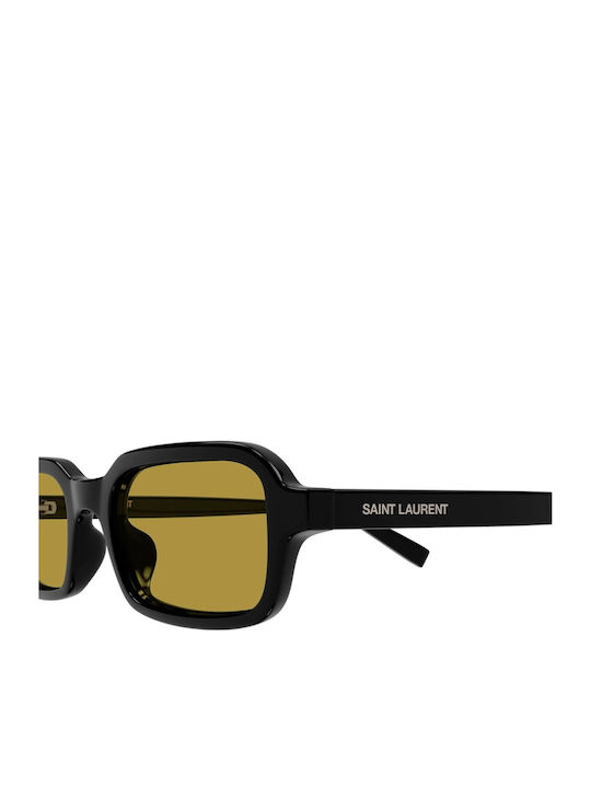 Ysl Unisex Sunglasses With Black Horn-Rimmed Frame