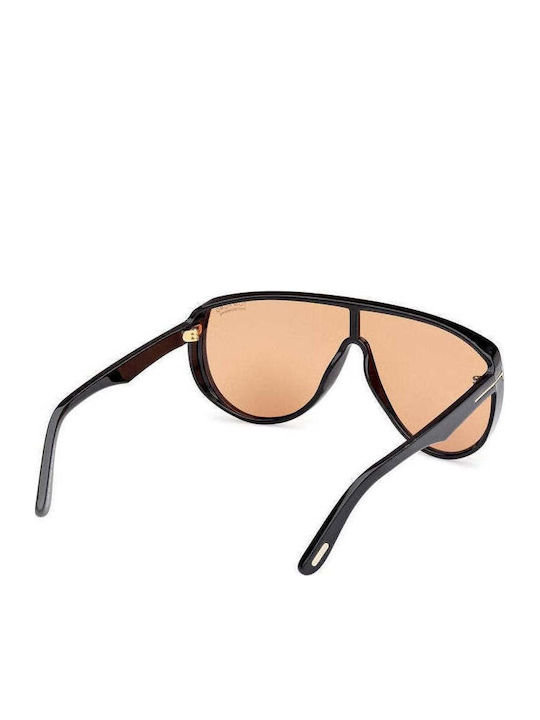 Tom Ford Men's Sunglasses with Black Plastic Frame
