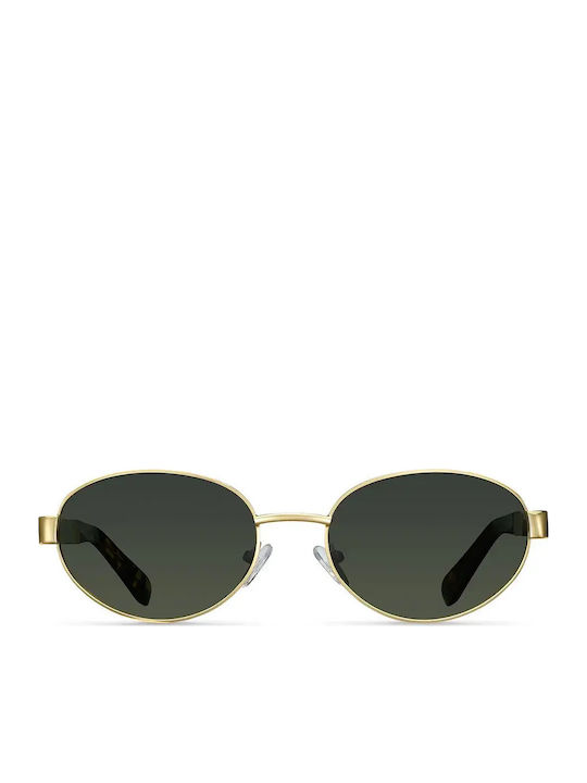 Meller Karam Unisex Ochelari De Soare Cu Ramă Metalică Aurie Și Lentile Polarized Aurii