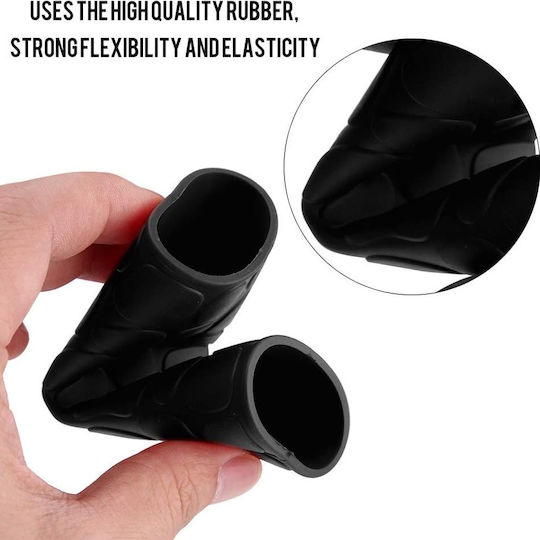 Set Silicone Covers Levers Handles Motorcycle 4pcs Black