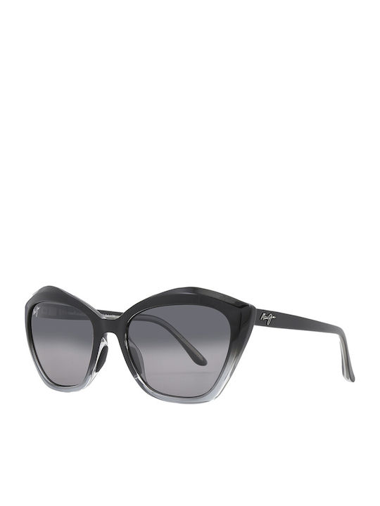 Maui Jim Lotus Feminini Ochelari de soare cu Gri Cadru și Negru Degrade Lentilă