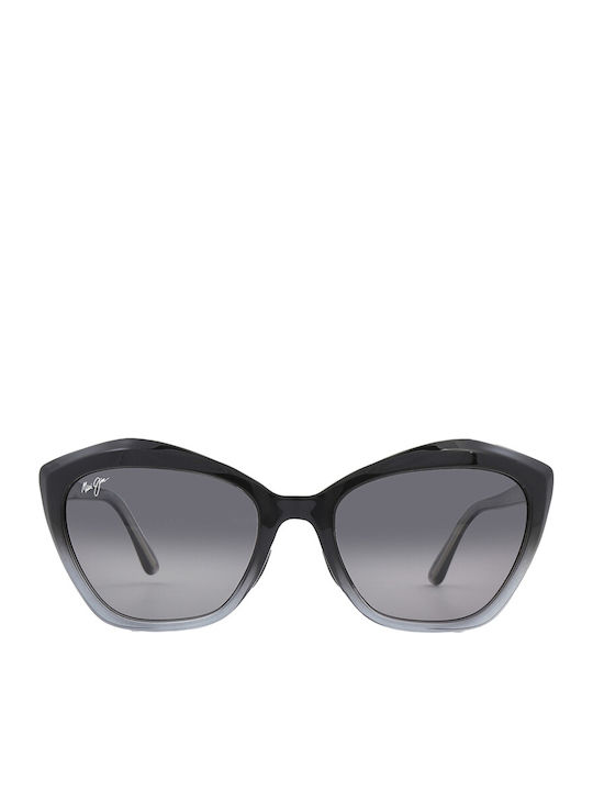 Maui Jim Lotus Feminini Ochelari de soare cu Gri Cadru și Negru Degrade Lentilă