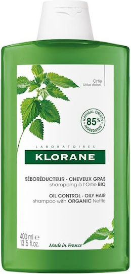 Klorane Ortie Oil Шампоан за Дълбоко Почистване за Мазна Коса 2x400ml